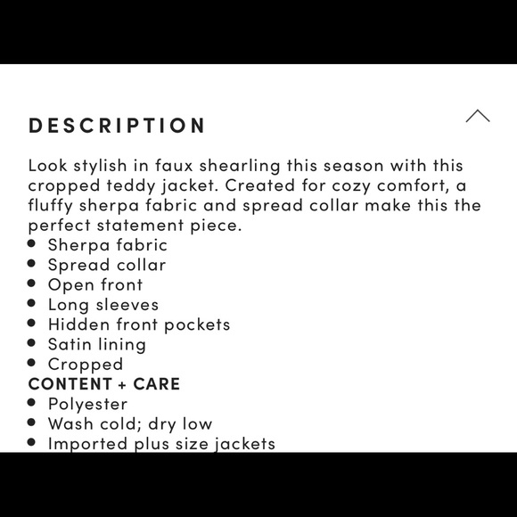 ❤️🛍Final Sale*NWOT Gorgeous blush pink teddy faux fur crop jacket. - Picture 4 of 5